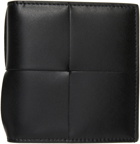 Bottega Veneta Black Slim Bi-Fold Wallet