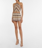 Missoni Mare Zig-zag knit halterneck crop top