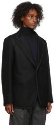 Maison Margiela Black Wool Felt Uniform Blazer