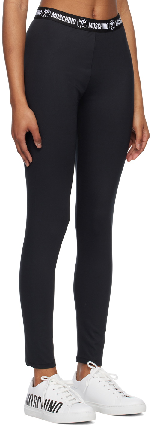 Moschino Black Elasticized Leggings Moschino