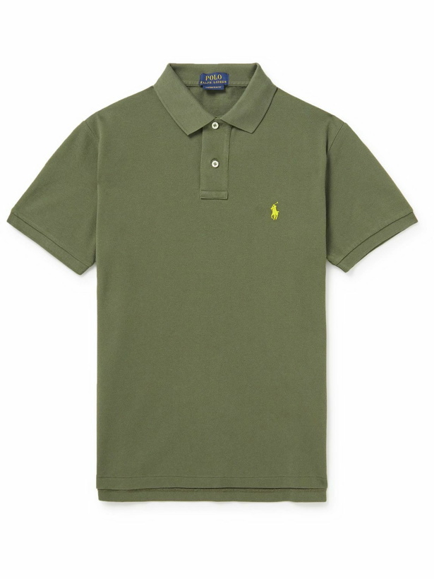 Photo: Polo Ralph Lauren - Slim-Fit Cotton-Piqué Polo Shirt - Green
