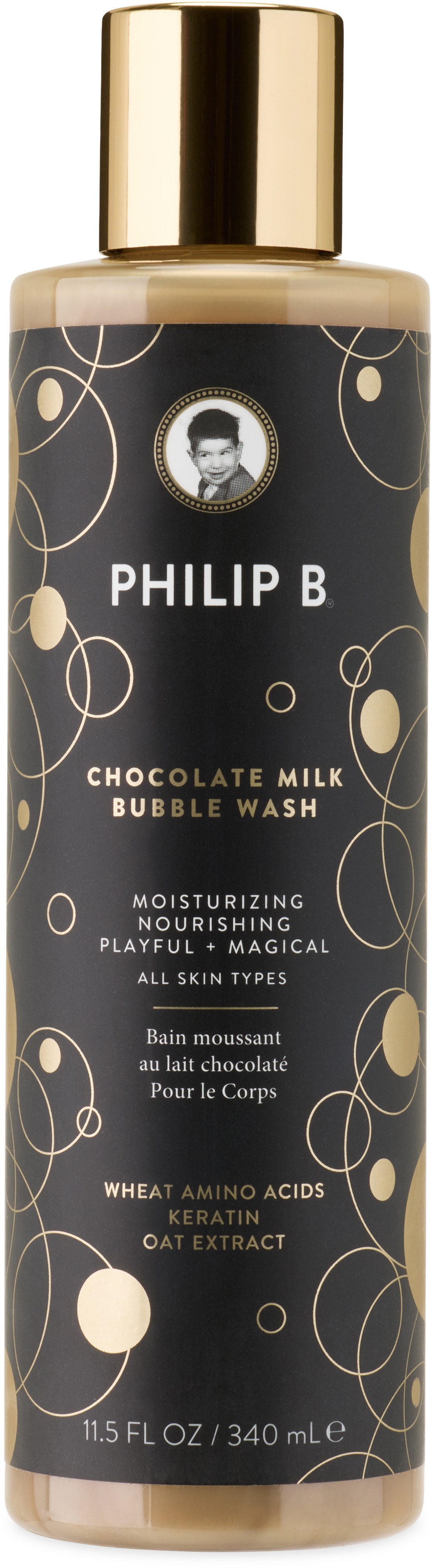 Philip B Chocolate Milk Bubble Body Wash, 340 mL