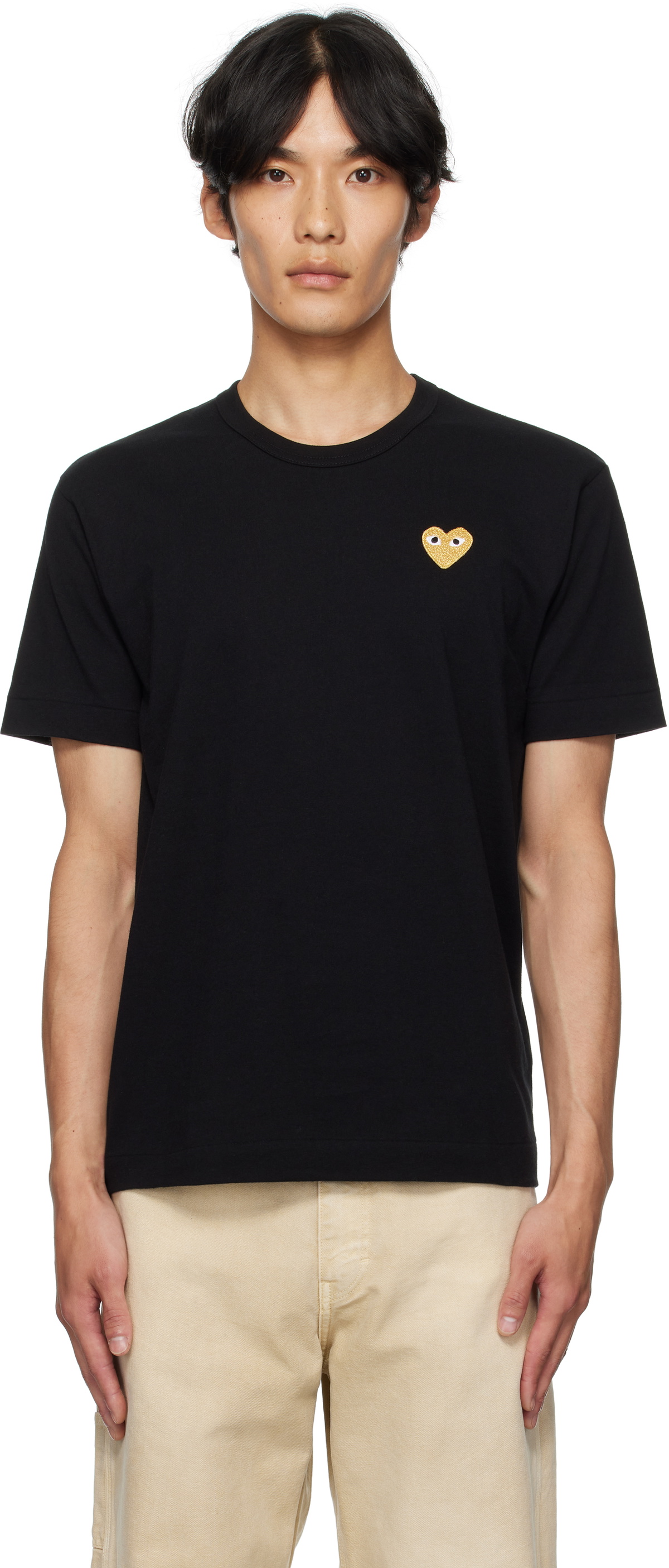 COMME des GARÇONS PLAY Black Heart Patch T-shirt