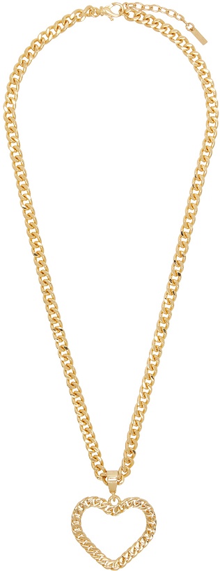 Photo: Moschino Gold Love & Peace Necklace
