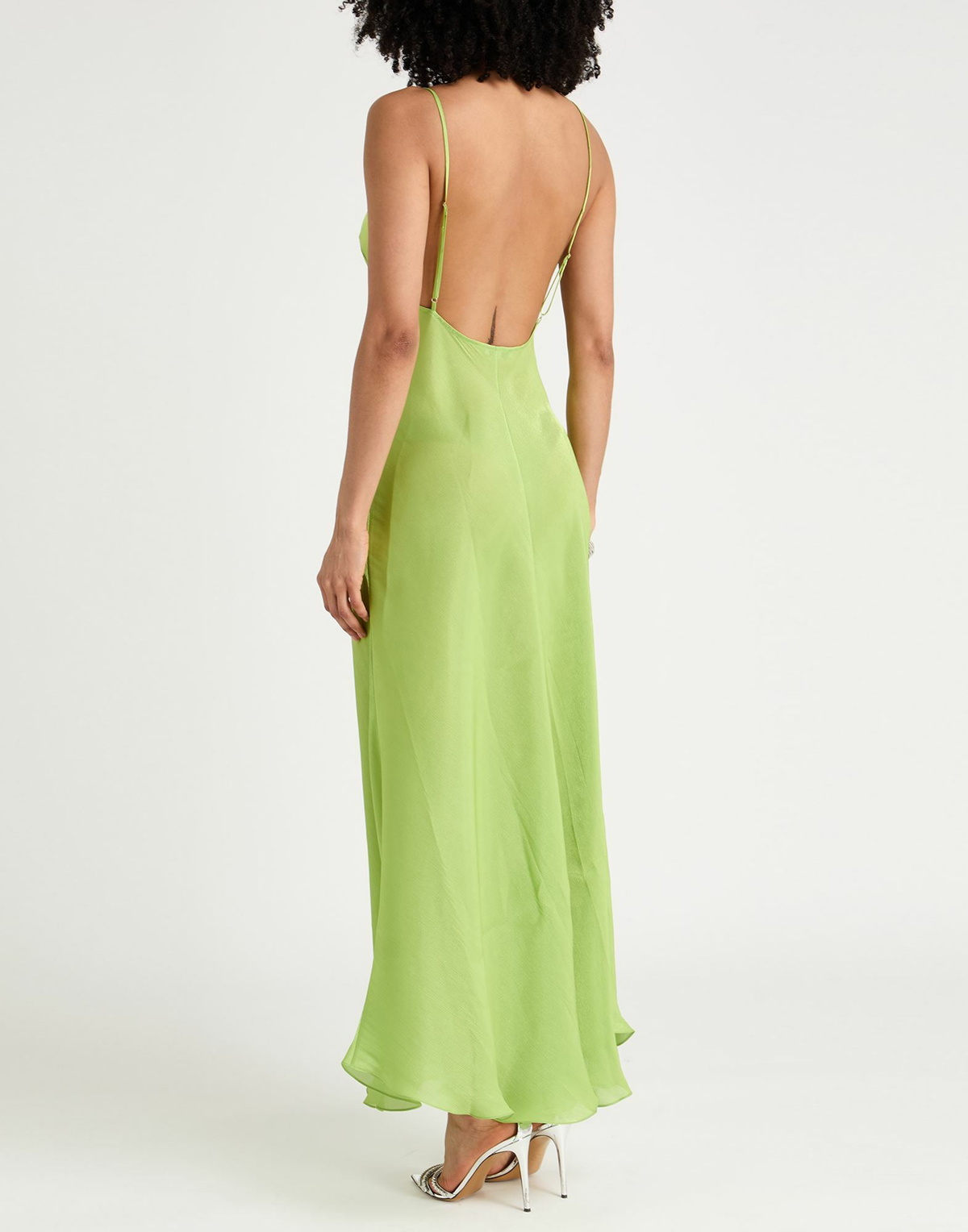 Priscavera Womens Maxi dress Lime in Green