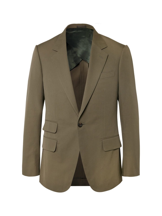 Photo: Kingsman - Khaki Eggsy Slim-Fit Cotton Suit Jacket - Brown