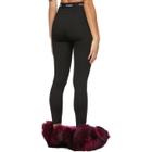 VETEMENTS Black Long Logo Leggings