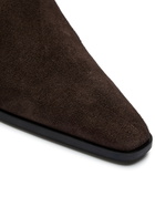 Aeyde Medea 50 Suede Knee-high Boots Brown