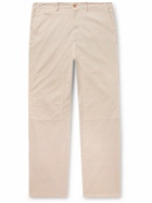 Nili Lotan - Dean Straight-Leg Panelled Cotton-Blend Twill Trousers - Neutrals