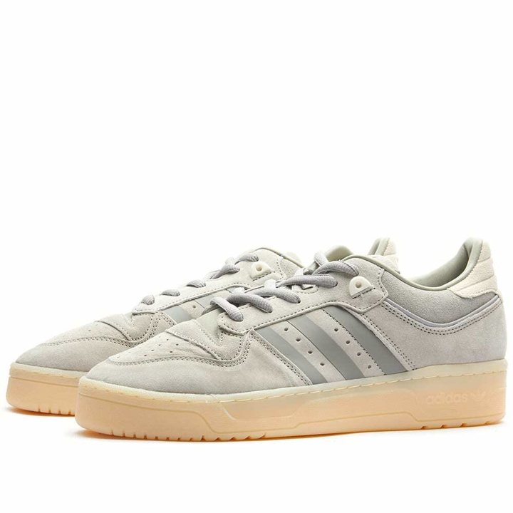 Photo: Adidas Men's Rivalry Low 86 Sneakers in Sesame/Clay