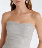 Marmar Halim Sequined bustier gown