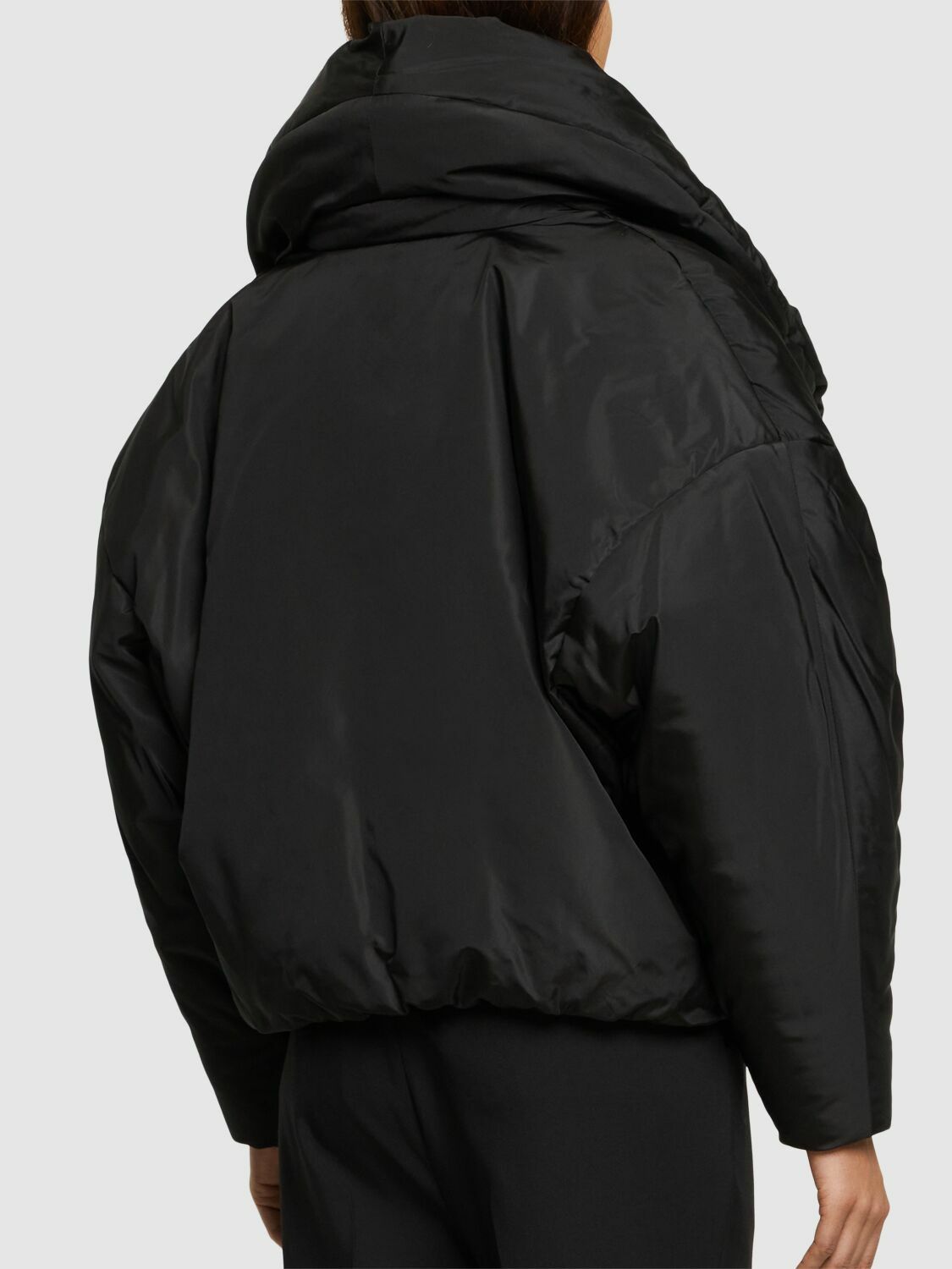 SAINT LAURENT - Silk Puffer Jacket Saint Laurent