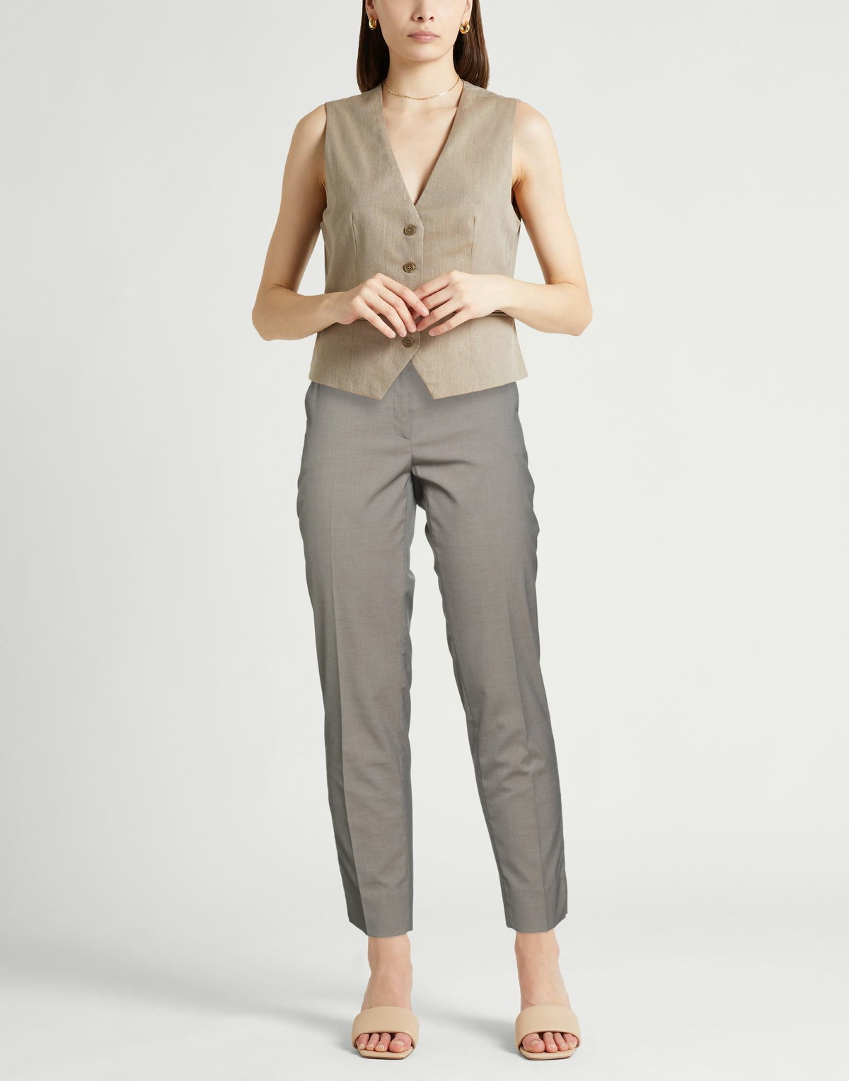 Peserico Womens Pants Taupe