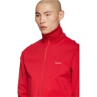 Balenciaga Red Jersey Tracksuit Jacket