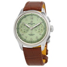 Breitling Premier Chronograph Hand Wind Green Dial Mens Watch AB0930D31L1P1
