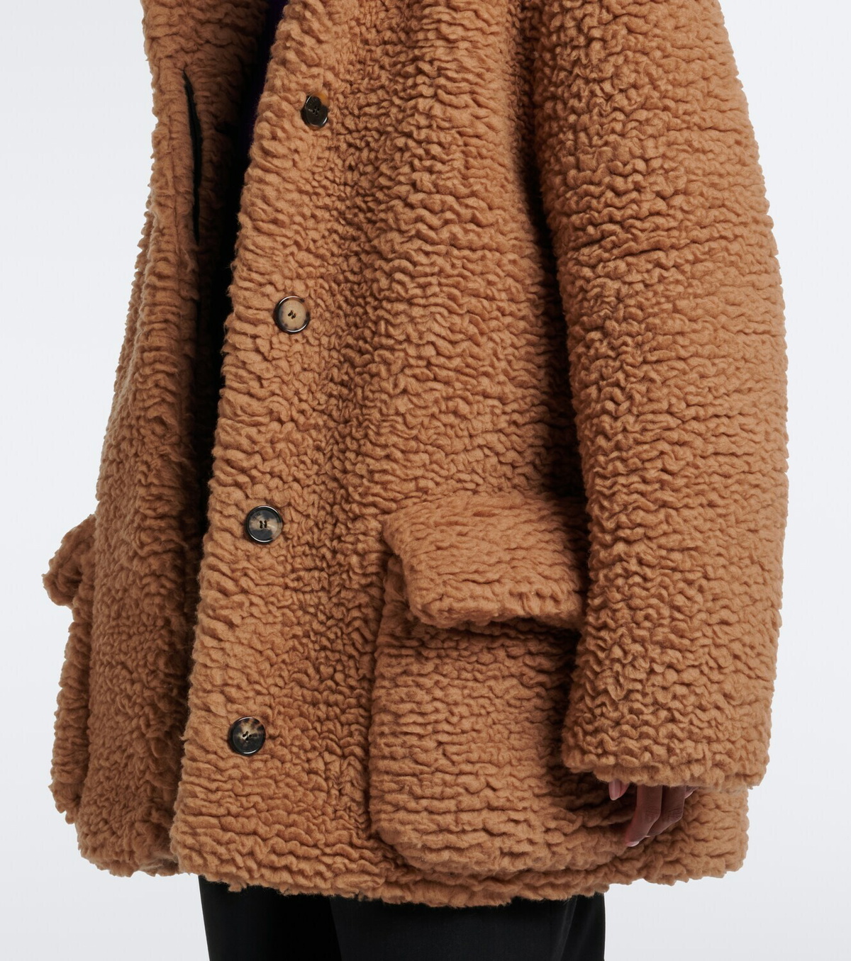 Loewe Wool and silk teddy coat