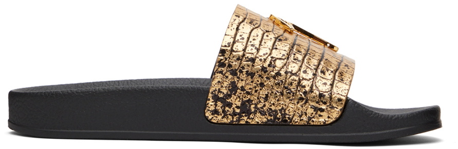 Giuseppe Zanotti Gold Brett Sandals