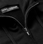 Dolce & Gabbana - Cotton-Jersey Zip-Up Hoodie - Black
