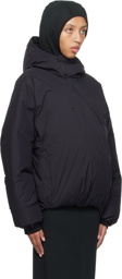 POST ARCHIVE FACTION (PAF) Black Zip Down Jacket