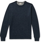 Faherty - Sconset Mélange Cotton and Cashmere-Blend Sweatshirt - Blue