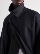 YOKE - Double-Breasted Wool and Cashmere-Blend Felt Coat - Gray
