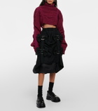 Noir Kei Ninomiya Cable-knit wool sweater