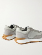 Givenchy - Giv Runner Suede and Leather-Trimmed Nylon Sneakers - Gray