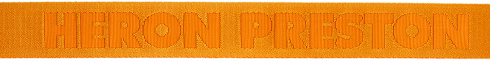 Heron Preston Orange & Gold Tape Belt