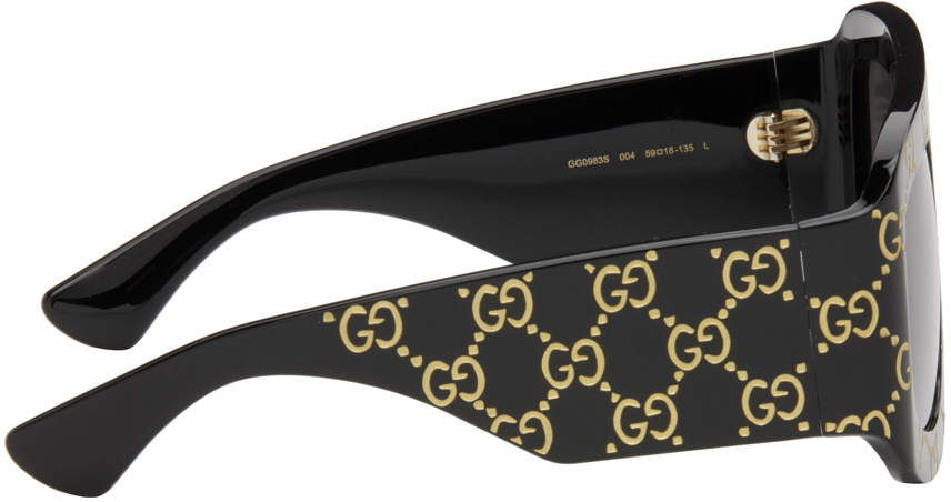 gucci black oversized sunglasses