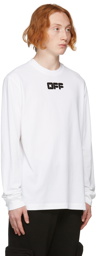 Off-White White Arrows Font Long Sleeve T-Shirt