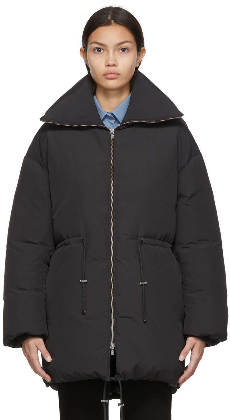 Totême Black Drawstring Jacket Toteme