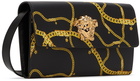 Versace Black Medusa Chain Messenger Bag