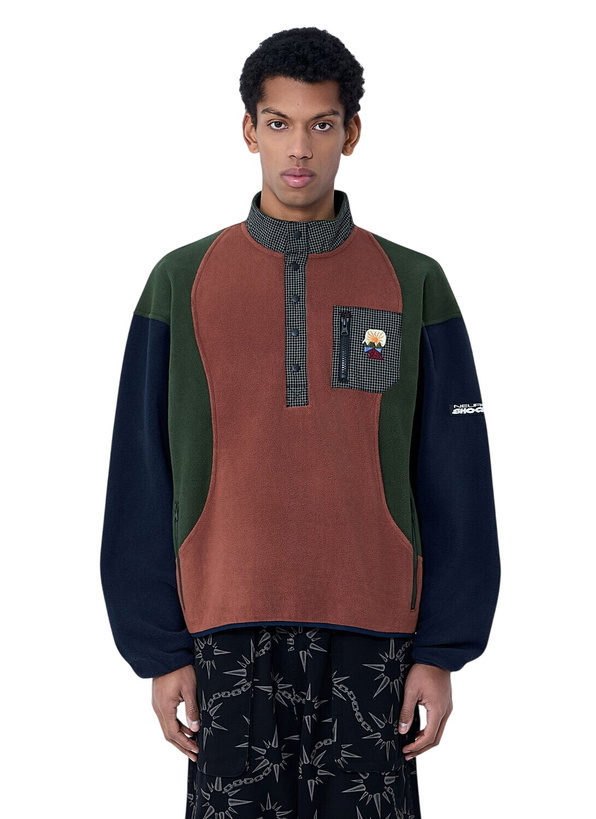 Photo: Brain Dead Fleece Pullover With Button Placket