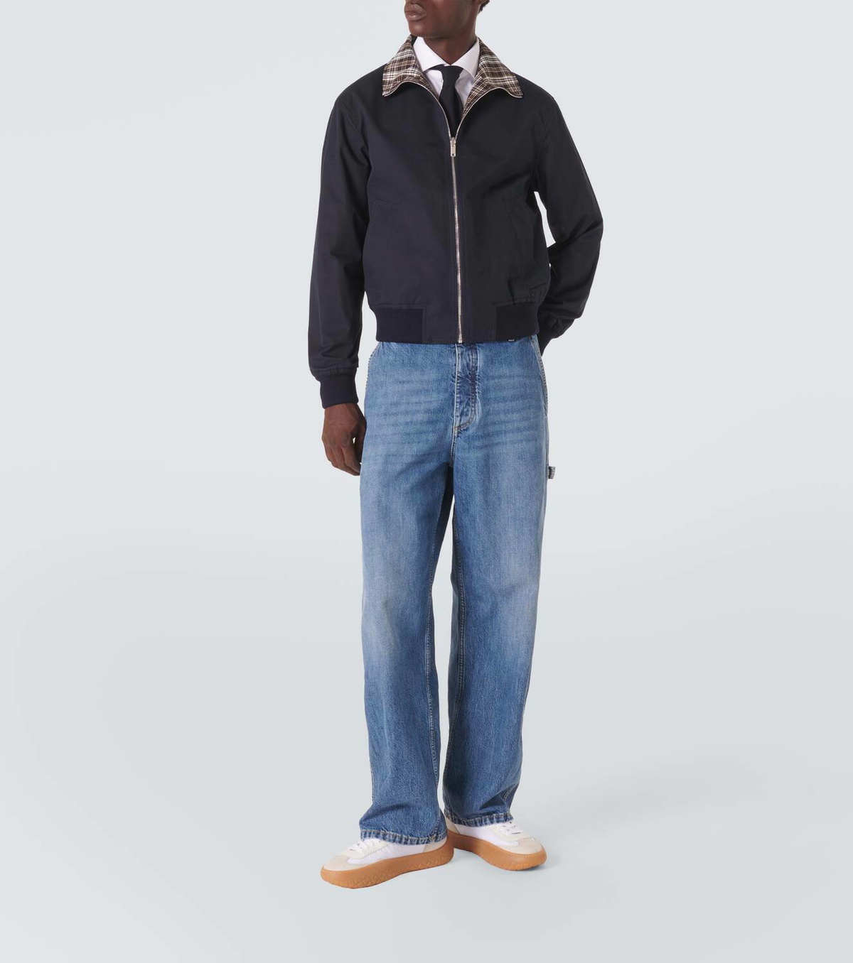 i*w様 BOTTEGA VENETA コットンリバーシブルブルゾン 44 Bottega Veneta Reversible checked cotton blouson Bottega Veneta