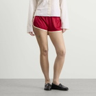 Adidas Women's 3 Stripe Sprinter Short in Team Victory Red/Warm Vanilla