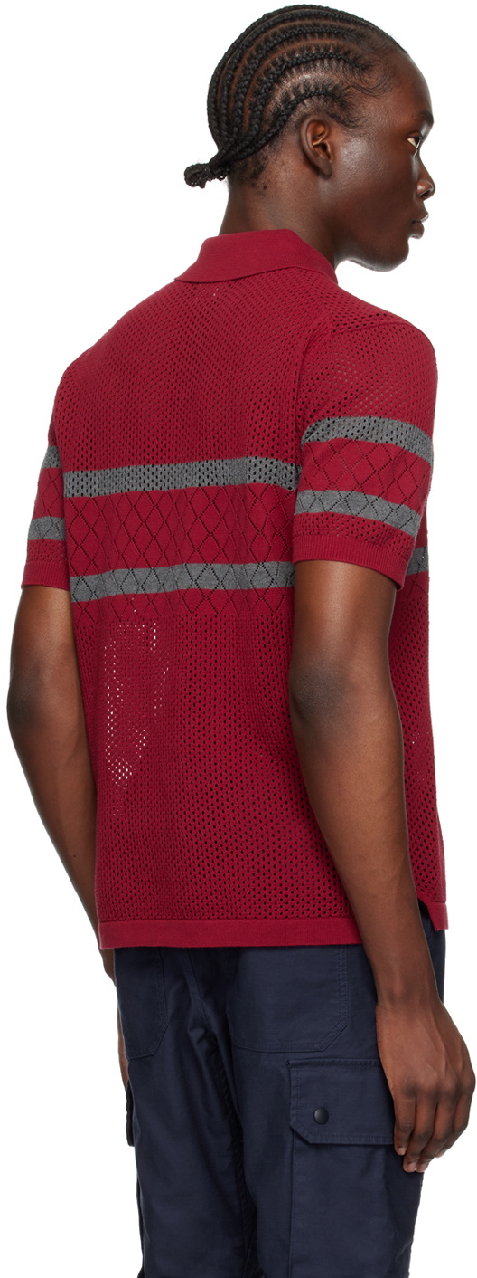 Mesh Polo Stripe