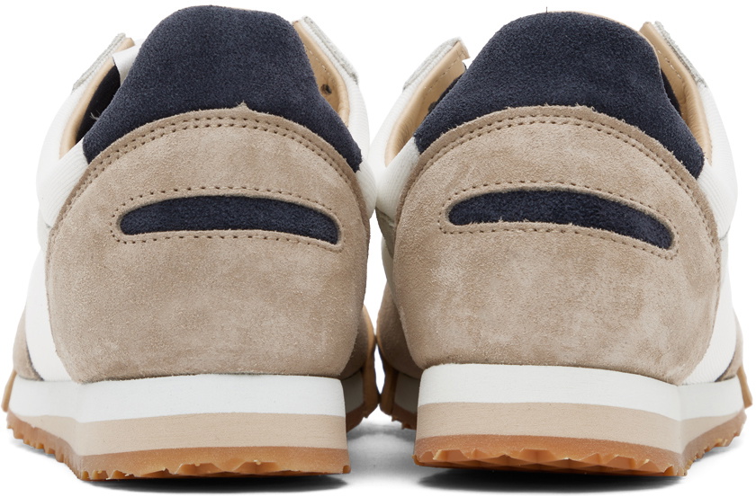 Spalwart White & Beige Pitch Low Sneakers Spalwart
