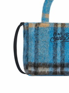 MC2 Saint Barth Soft Wooly Clarine Handbag With Tartan Pattern