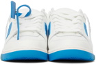 Off-White White & Blue 'Out Of Office' Sneakers