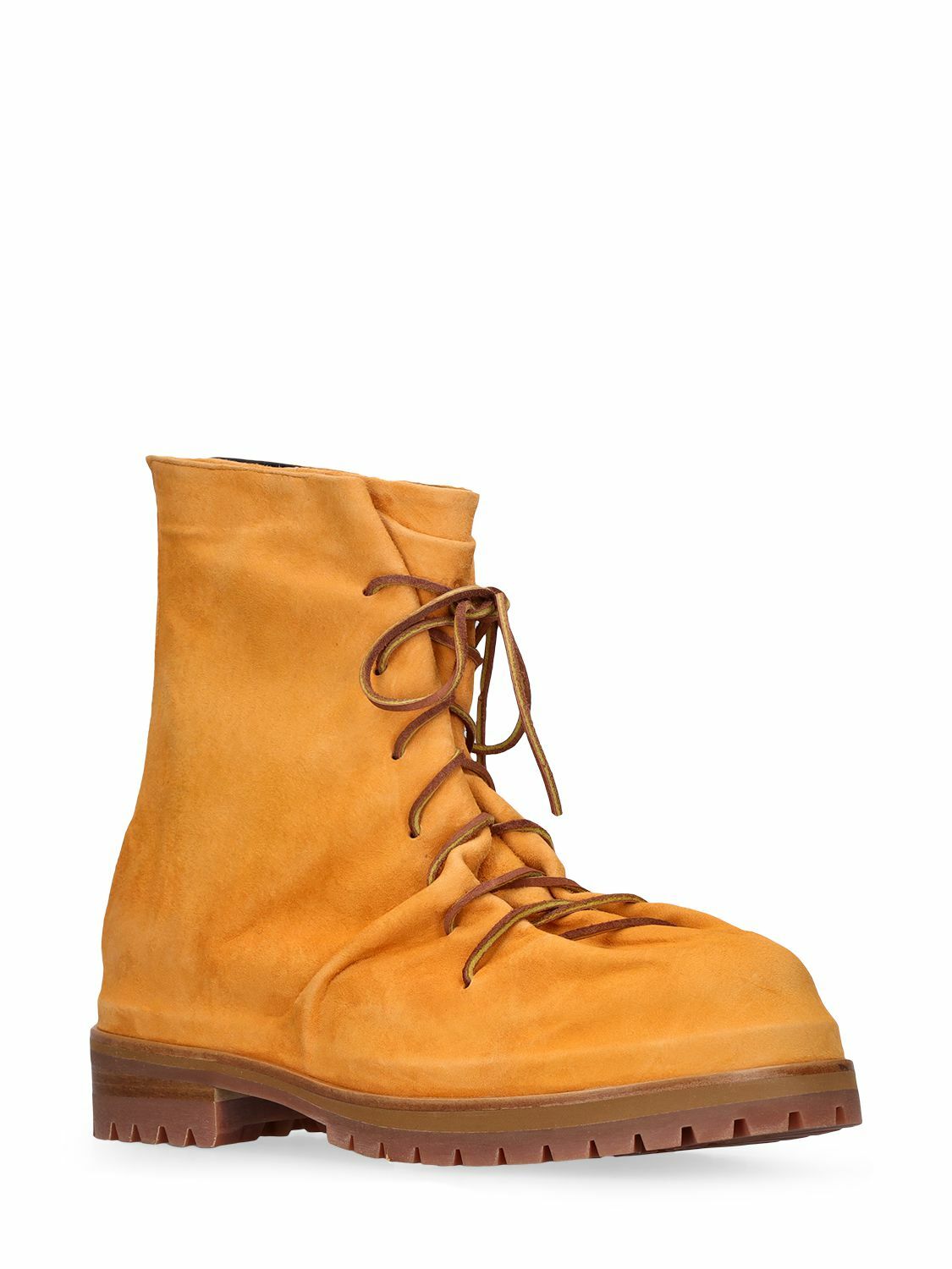 424 - Wrapped Suede Lace-up Boots