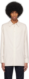 Agnona Beige Kaftan Shirt