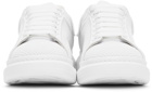Alexander McQueen White Mesh & Leather Oversized Sneakers