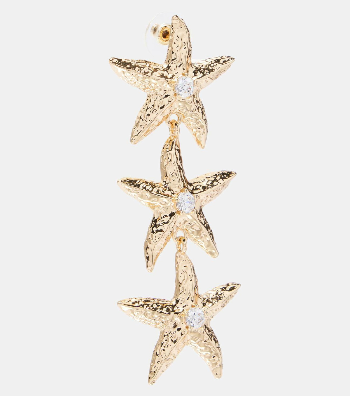 Self-Portrait 18kt gold-plated earrings