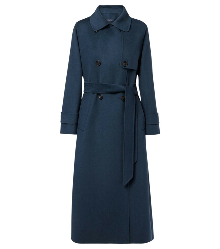 Photo: 'S Max Mara Belted virgin wool coat