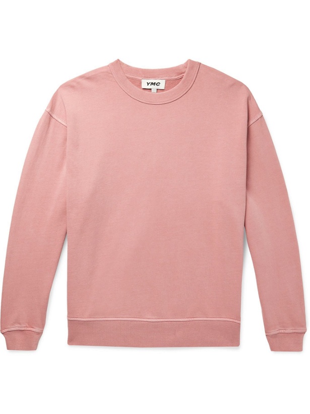 Photo: YMC - Daisy Age Cotton-Jersey Sweatshirt - Pink