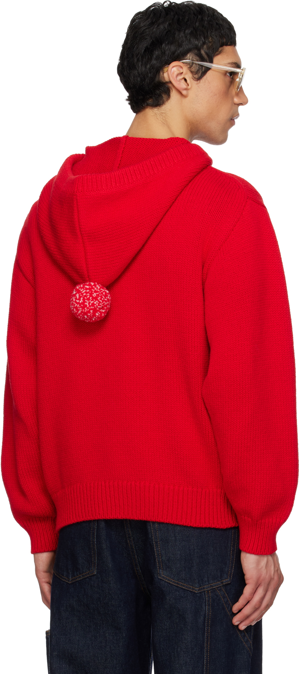 Kenzo Red Kenzo Paris 'KENZO Winter Holidays' Embroidered Hoodie