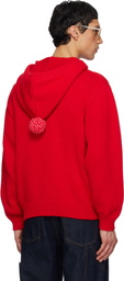 Kenzo Red Kenzo Paris 'KENZO Winter Holidays' Embroidered Hoodie