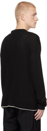 Soulland Black Paul Longsleeved Polo Cardigan
