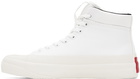 Hugo White Dyer High-Top Sneakers