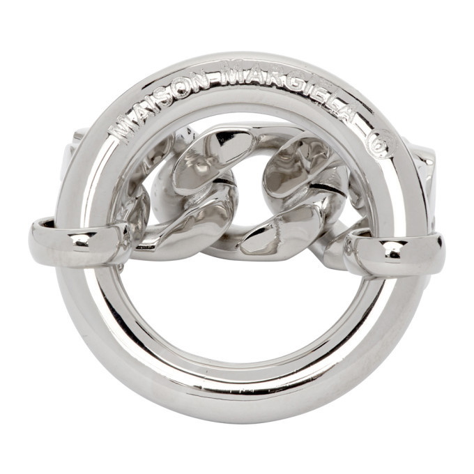 MM6 Maison Margiela Silver Chain Ring